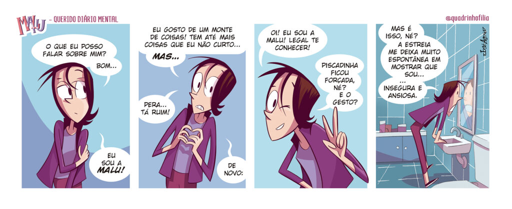 Tira nº 1 da série Querido Diário Mental