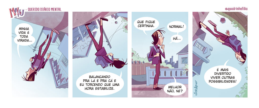 Tira nº 2 da série Querido Diário Mental