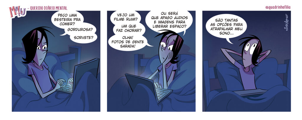 Tira nº 6 da série Querido Diário Mental