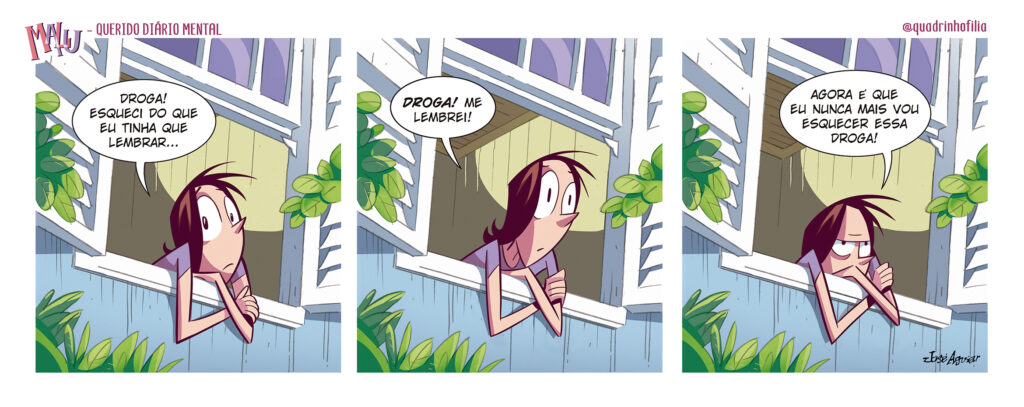 Tira nº 7 da série Querido Diário Mental