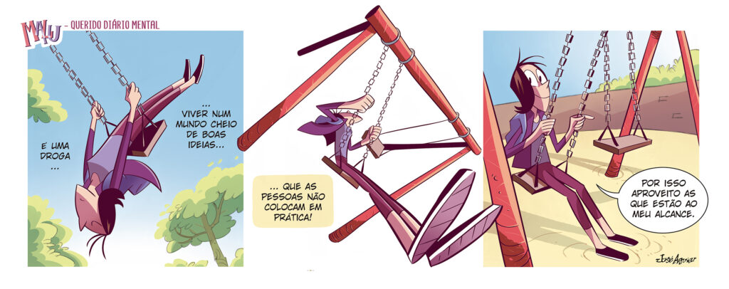 Tira nº 9 da série Querido Diário Mental