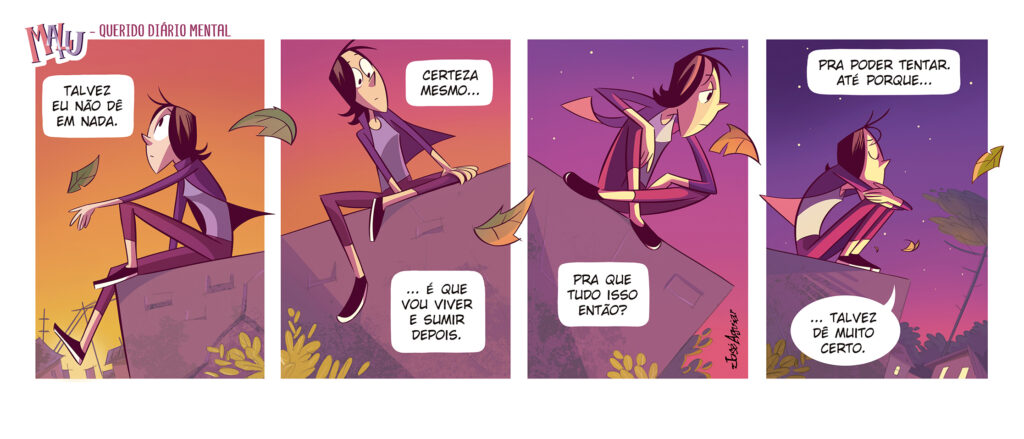 Tira nº 10 da série Querido Diário Mental