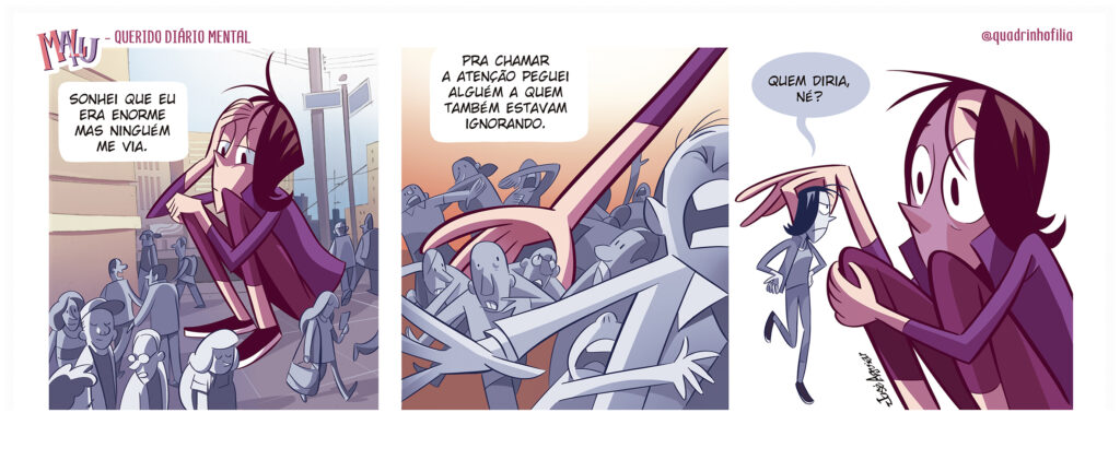 Tira nº 12 da série Querido Diário Mental
