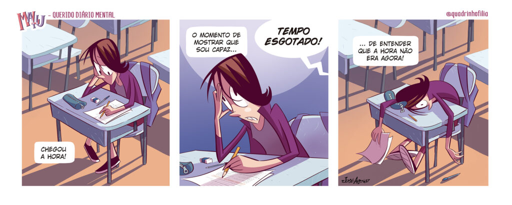 Tira nº 14 da série Querido Diário Mental