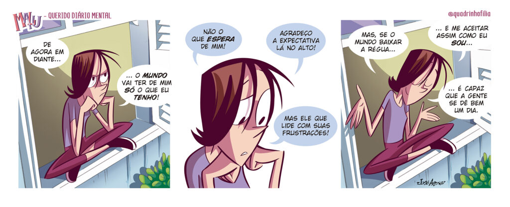 Tira nº 16 da série Querido Diário Mental