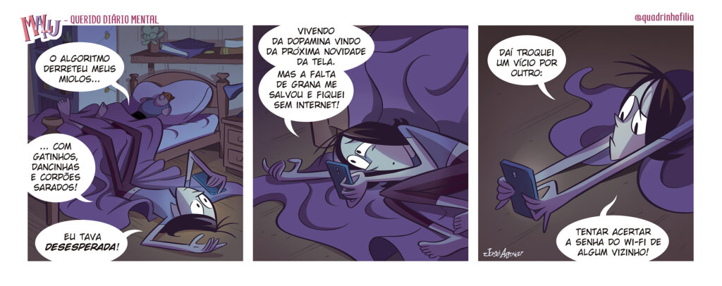 Tira nº 17 da série Querido Diário Mental