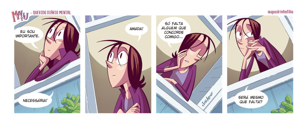 Tira nº 18 da série Querido Diário Mental