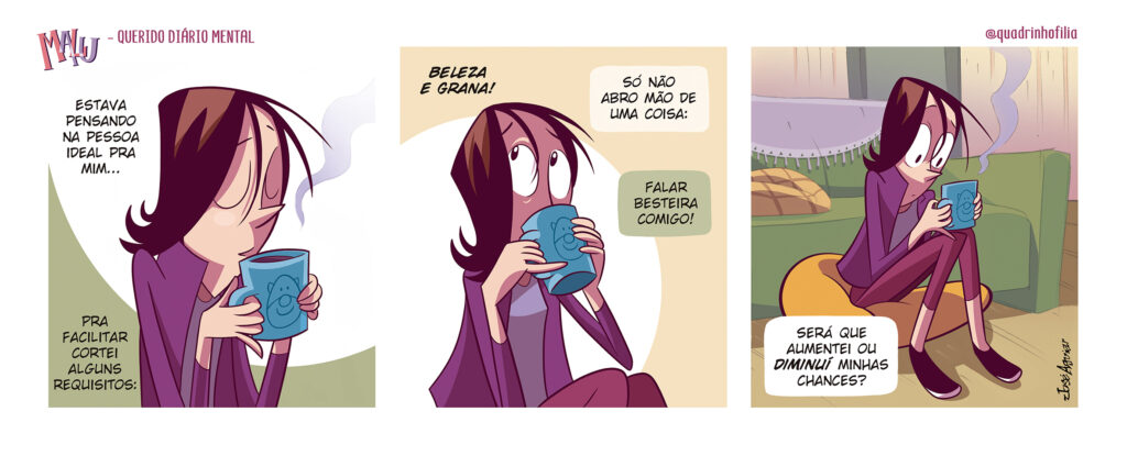 Tira nº 20 da série Querido Diário Mental