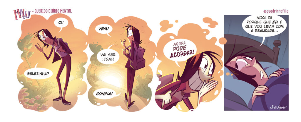 Tira nº 22 da série Querido Diário Mental