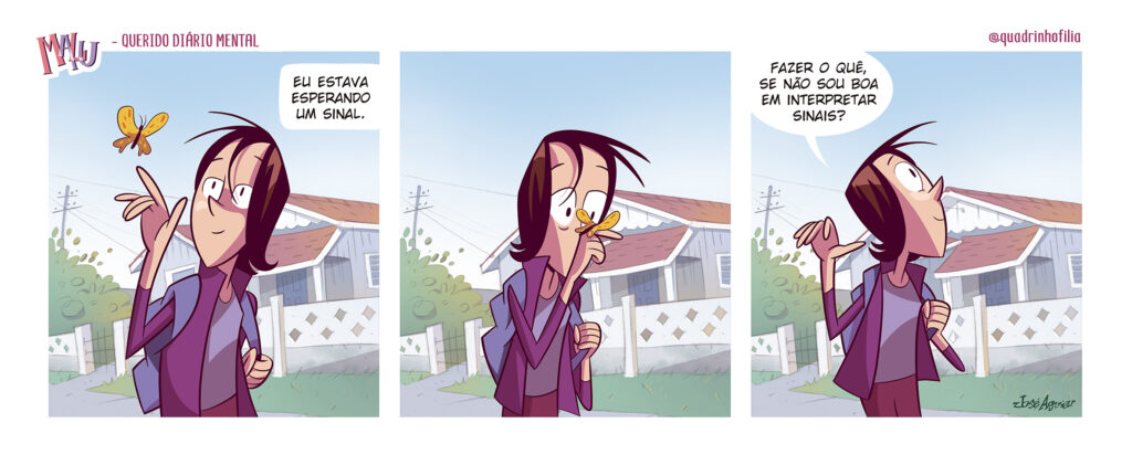 Tira nº 25 da série Querido Diário Mental