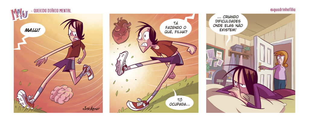 Tira nº 28 da série Querido Diário Mental