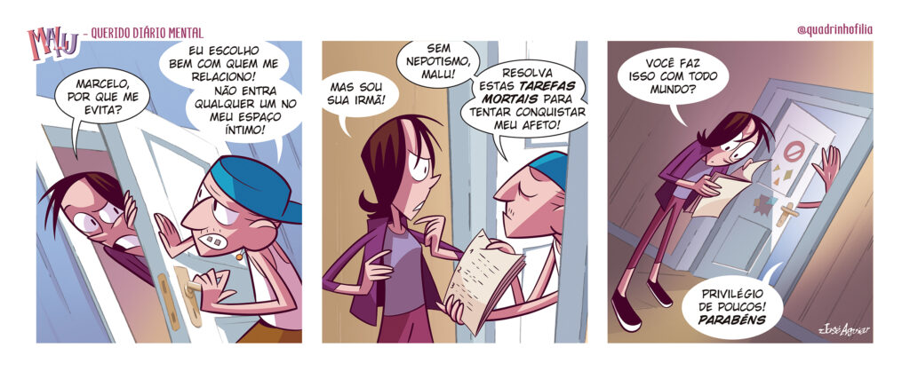 Tira nº 30 da série Querido Diário Mental