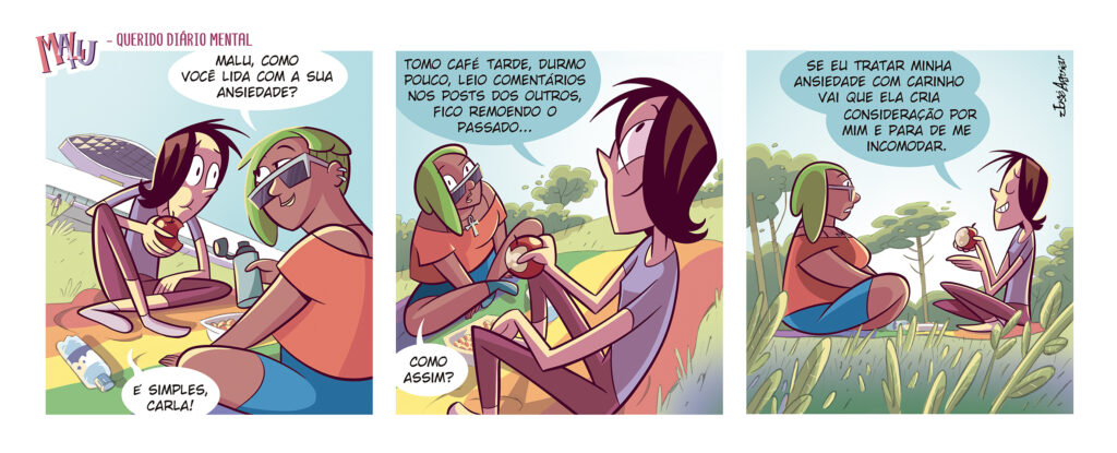 Tira nº 35 da série Querido Diário Mental