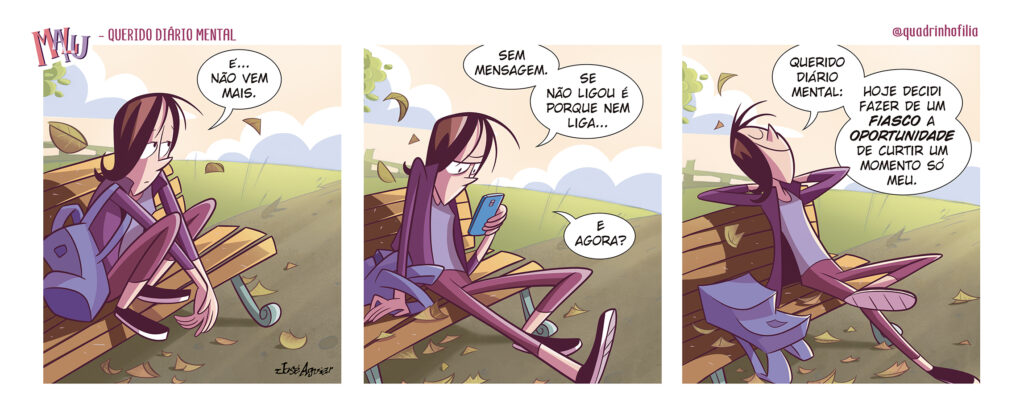 Tira nº 42 da série Querido Diário Mental