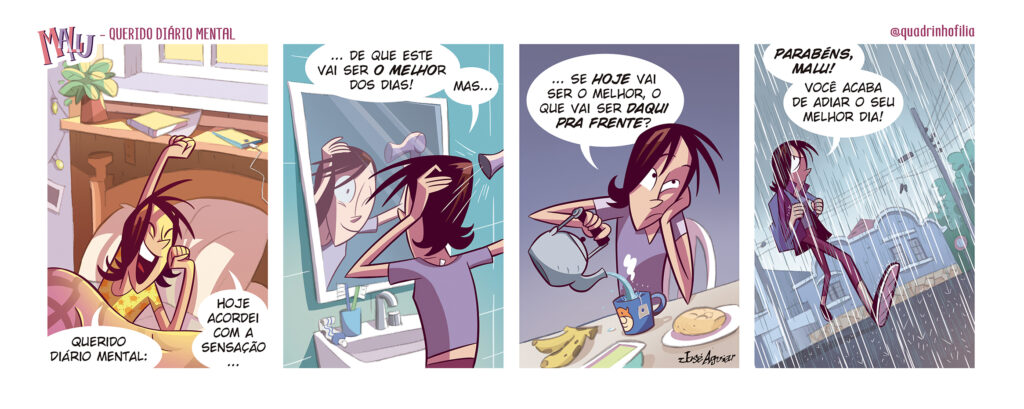Tira nº 44 da série Querido Diário Mental