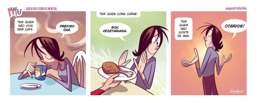 Tira nº 47 da série Querido Diário Mental