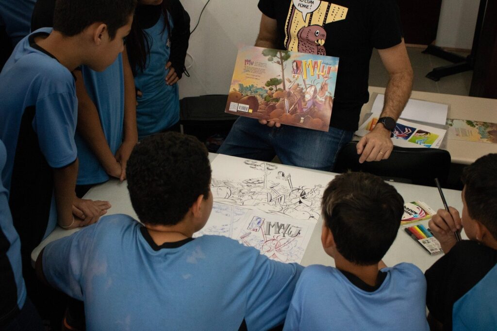 Oficina de quadrinhos da Malu
