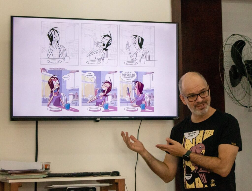 Oficina de quadrinhos da Malu